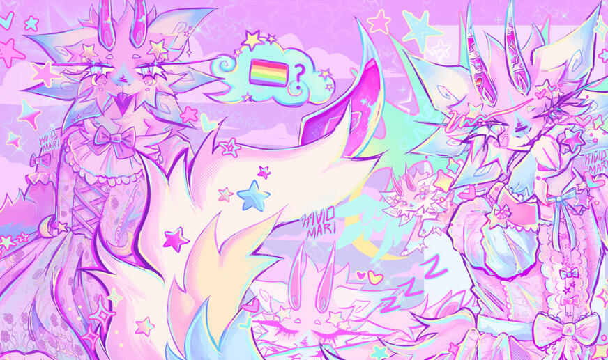 2 Complex Shaded Halfbodies [$80] / Flat Headshot [$10] / Flat Chibi [$15] / Simple Background [$5] / [Total: $110]